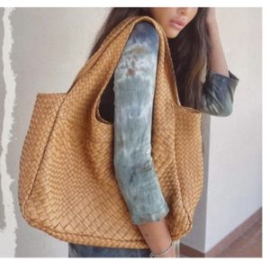 Claramonte Handwoven leather hobo Anthropologie